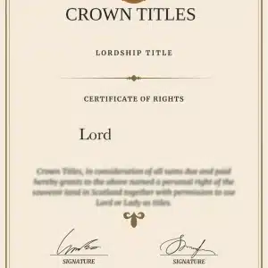 comprar título de Lord buy title of lord